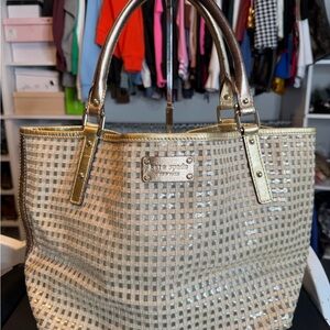 Kate Spade Metallic Gold Tote
